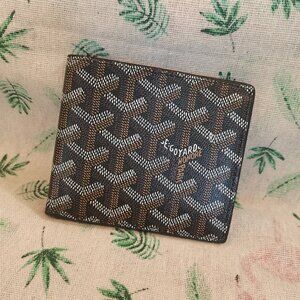 Goyard Brown And Black Bifold Wallet